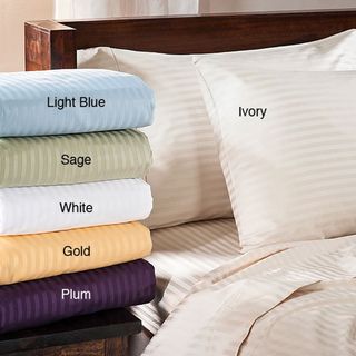 Egyptian Cotton Stripe 400 Thread Count Pillowcases (Set of 2