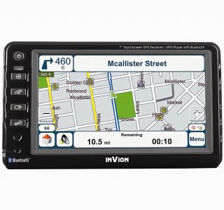 Invion 7 Inch Touch Screen GPS with Bluetooth
