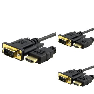 foot VGA to HDMI M/ M Cable (Pack of 3) Today $9.99