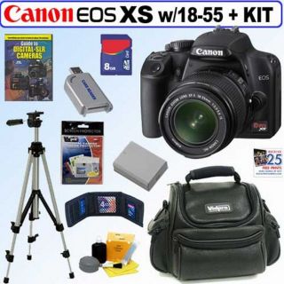 Canon EOS Rebel XS 10.1MP Digital SLR Camera with 18 55 IS Lens/ 8GB