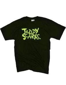 Teddy Scares Glow in the Dark Halloween T Shirt Size Large