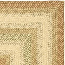 Hand woven Indoor/Outdoor Reversible Multicolor Braided Rug (23 x 12