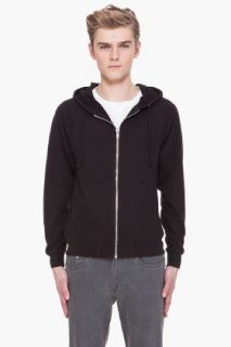 BLK DNM Black Hooded Sweatshirt for men