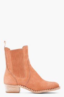 Marc By Marc Jacobs Brown Nubuck Chelsea Ankle Boots for women