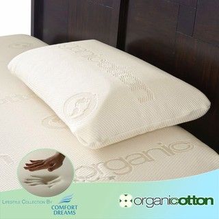 Comfort Dreams Organic Cotton King size Memory Foam Pillow