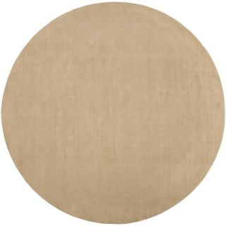 Hand crafted Brown Solid Casual Ridges Wool Rug (6 Round) Today $174