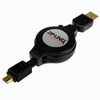 Cables Unlimited Retractable Micro USB Cable for