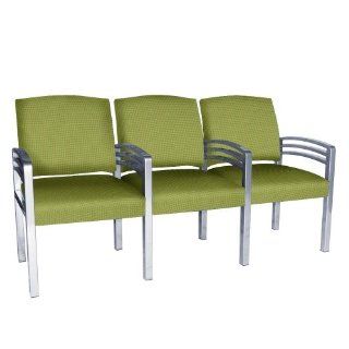 High Point Trados Metal Frame Three Ganged Guest Chairs