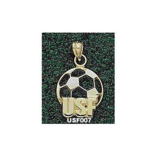 San Francisco Dons USF Soccer Ball Pendant   14KT Gold
