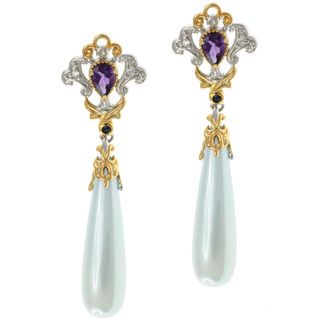 Michael Valitutti Two tone Gemstone Earrings