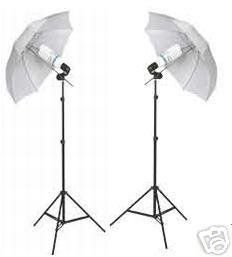 2 New Photo Umbrella Studio Continuous Photography Kit