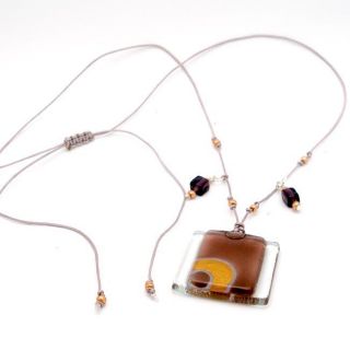 Ethereal Stacked Glass Square Necklace (Chile) Today $28.69