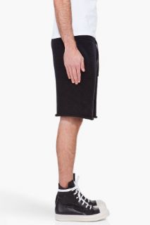 T By Alexander Wang Black Knit Lounge Shorts for men