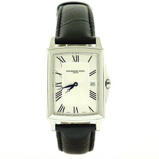 Raymond Weil Womens Tradition Black Leather Strap Watch Today $567