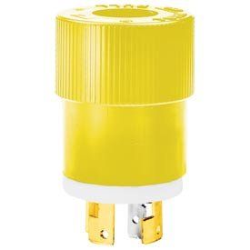 Bryant 9967nsy Locking Device Plug, 20a, 3ph 120/208v Ac, Yellow