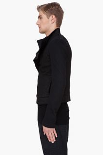 Gareth Pugh Black Slim Wrap Jacket for men