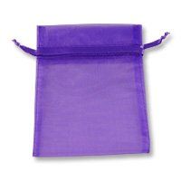 Organza Bags 3x4 Purple (Package of 10) Jewelry