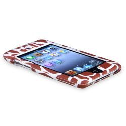 Giraffe Snap on Rubber Coated Case for Apple iPod Touch 4th Generation