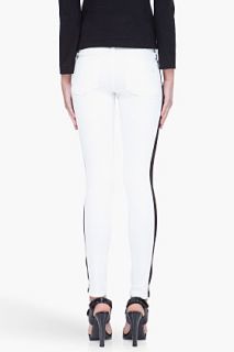 Rag & Bone White Split Skinny Jeans for women