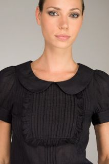 Juicy Couture  Ruffle Placket Black Blouse for women