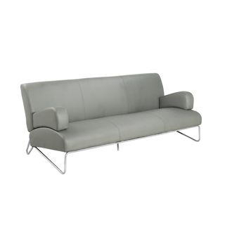 Grey Faux Leather Easy Rider Couch