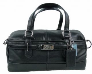 Leather Reese Convertible Duffle Satchel Bag 17803 Black: Shoes