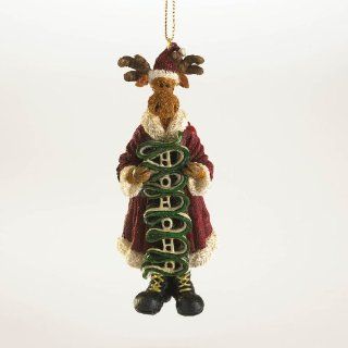 Enesco Boyds Resin Moose Candyland Holiday Ornament Home