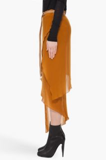 Helmut Lang Layered Slit Skirt for women