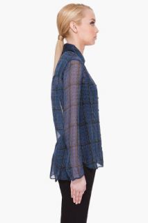 Theyskens Theory Blue Breese Blouse for women