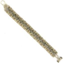Corina Silver Sparkle Bead Bracelet (Guatamala)