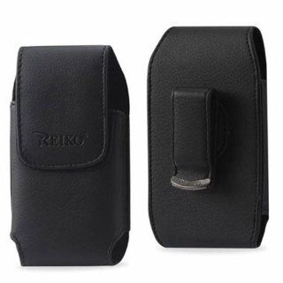 Reiko Wireless Black Vertical Belt Clip Holster Leather