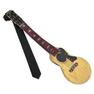 Black Poly Tie  Gibson Lga Acoustic Shaped Necktie