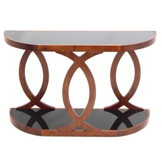 LumiSource Pesce Walnut Bent Wood Console Table Today: $409.99