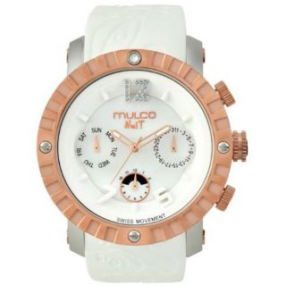 Mulco Mens Nuit Lace XL White Swiss Quartz Watch Today $369.99