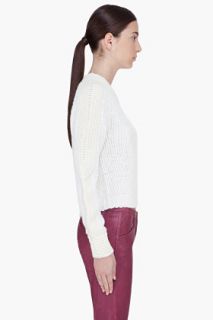 3.1 Phillip Lim Cream Cropped Mapped Sweater for women