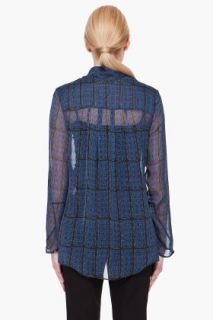 Theyskens Theory Blue Breese Blouse for women