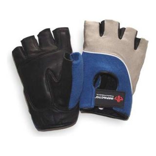 Condor 2HEW7 Anti Vibration Gloves, L, Blk/BL/Silver, PR