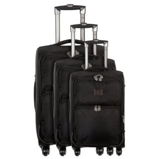 INES DE LA FRESSANGE Set de 3 valises VANILLE Noir   Achat / Vente SET