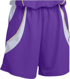 Archer Softball Shorts 226 PURPLE/WHITE/GOLD WOMENS XX LARGE Clothing