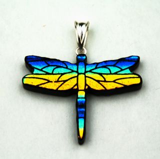 Dichroic Glass Rainbow Dragonfly Necklace (Mexico) Today $34.99
