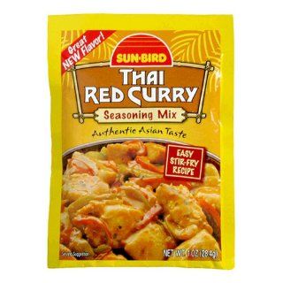 Sun Bird Seasoning Mix, Thai Red Curry, 1 Ounce Packets (Pack of 24