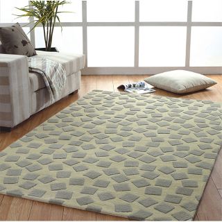 Jovi Home Dispersion Hand tufted Grey/ Taupe Wool Rug (4 x 6) Today