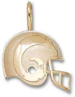 St. Louis Rams Rams Helmet Pendant   14KT Gold Jewelry