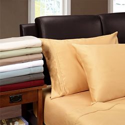 Egyptian Cotton 1200 Thread Count Solid Oversized Sheet Set