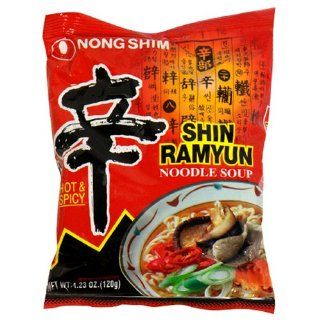 Nong Shim, Shin Ramyun Noodle Soup Gourmet Spicy (Pack of 20): 