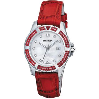 Womens Sport Elegance Red Leather Watch Today $329.99
