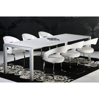 Table extensible design Merill   Blanc   Achat / Vente TABLE A MANGER