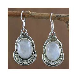 Sterling Silver Rainbow Ice Moonstone Earrings (India) Today: $63.99