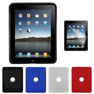 TPU Rubber iPad Case and Screen Protector