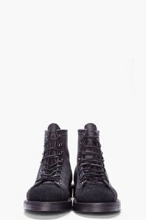 Yuketen Black Tumbled Leather Paul Boots for men